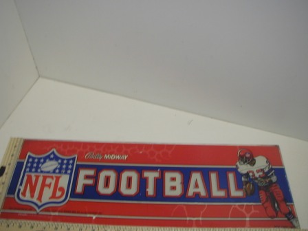 Bally NFL Football Marquee (Paint Starting To Separate From Glass)